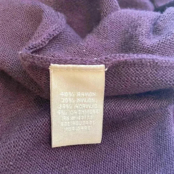 Joan Vass Long Sleeve Tunic Sweater Scoop Neck size S - Picture 4 of 5